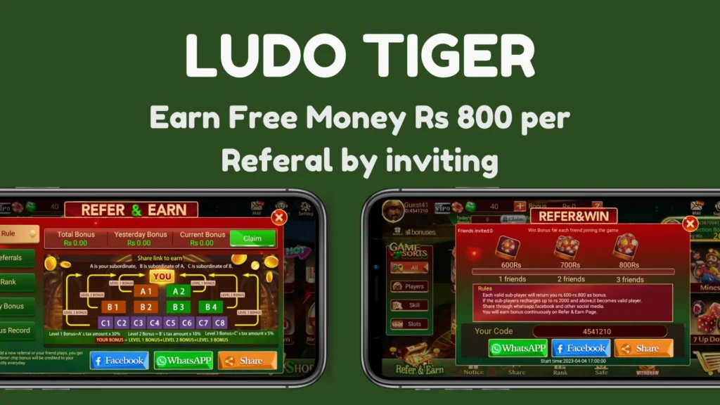 Ludo Tiger Real Earning